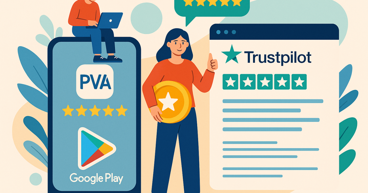 Get Free Credits by Reviewing PVACodes on Playstore and Trustpilot