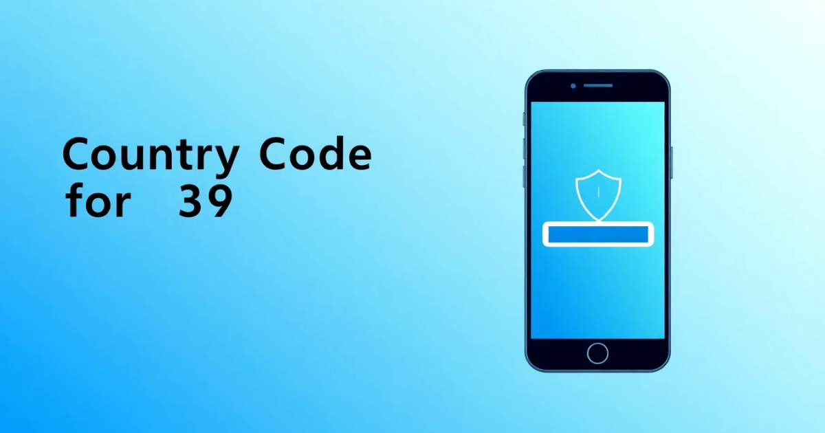 Country Code for 39: Everything You Need to Know